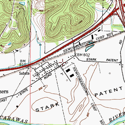Topographic Map of Stark Patent School (historical), OH