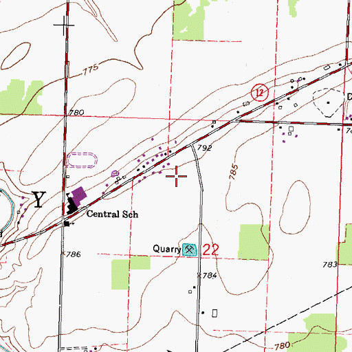 Topographic Map of Liberty - Benton High School, OH