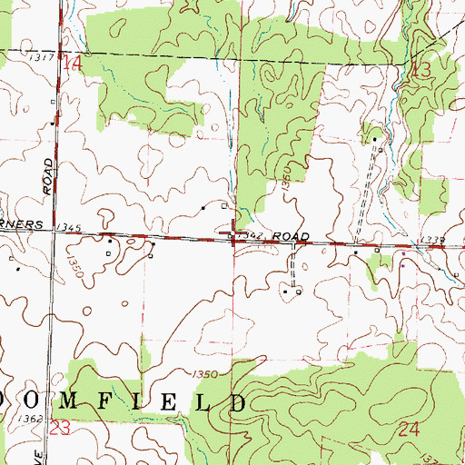 Topographic Map of Harbison School (historical), OH