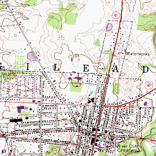 Topographic Map of Mount Gilead Primary School, OH