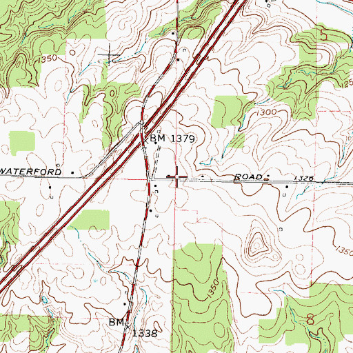 Topographic Map of Stackhouse School (historical), OH