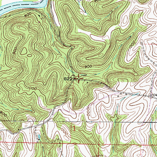 Topographic Map of Ross School (historical), OH