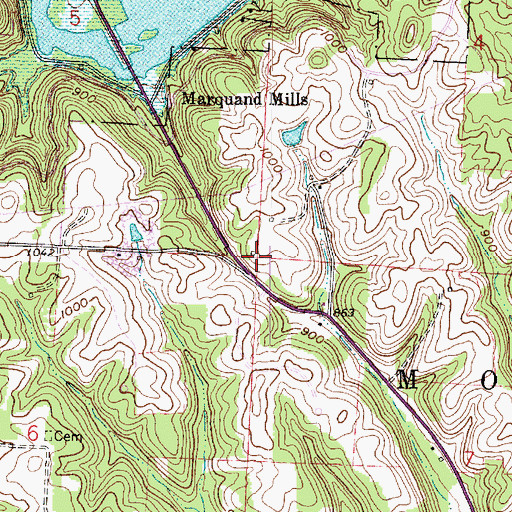 Topographic Map of Starkey School (historical), OH