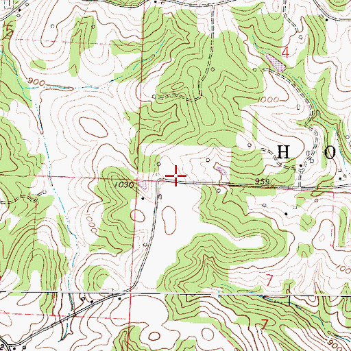 Topographic Map of Flint Ridge School (historical), OH