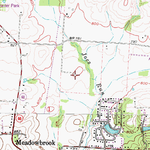 Topographic Map of Zanesville Industrial Park, OH