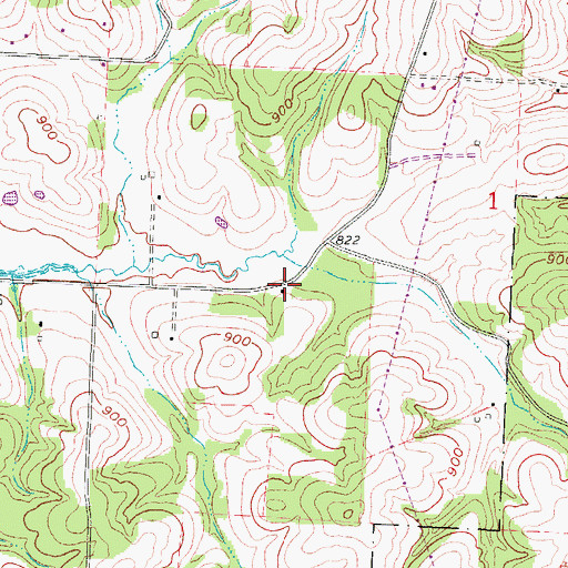 Topographic Map of McGlade School (historical), OH