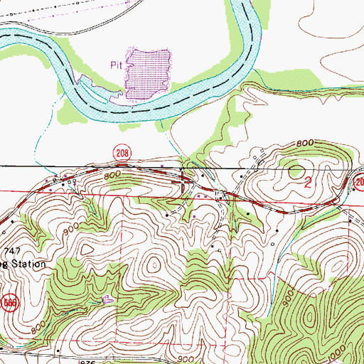 Topographic Map of Littles School (historical), OH