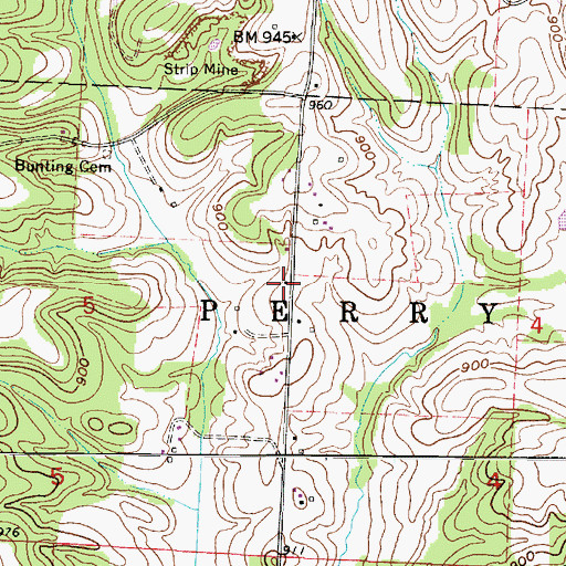 Topographic Map of New Victory School (historical), OH