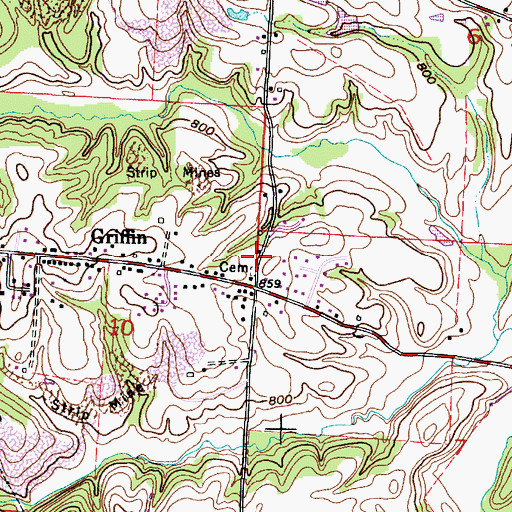 Topographic Map of Fairview School (historical), OH