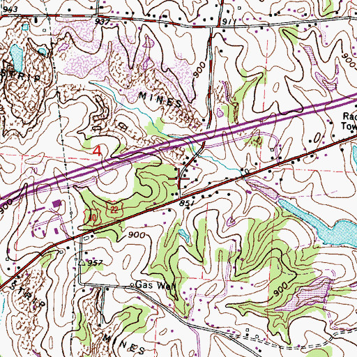 Topographic Map of Jackson School (historical), OH
