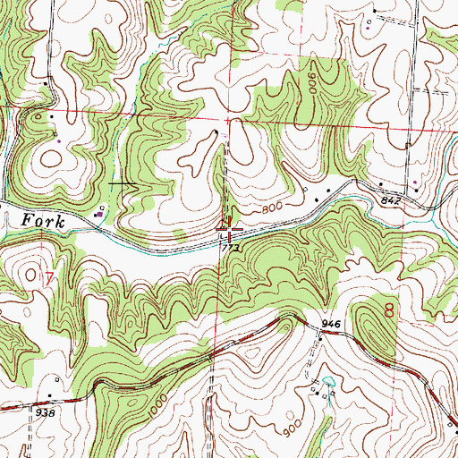 Topographic Map of Green Valley School (historical), OH