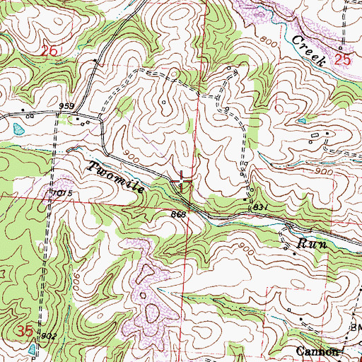Topographic Map of Porter School (historical), OH