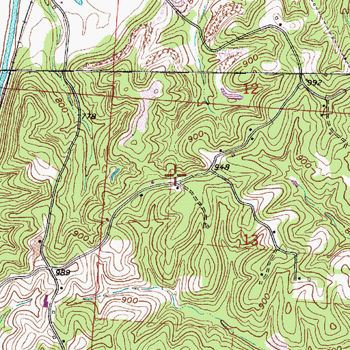 Topographic Map of Jenkins School (historical), OH