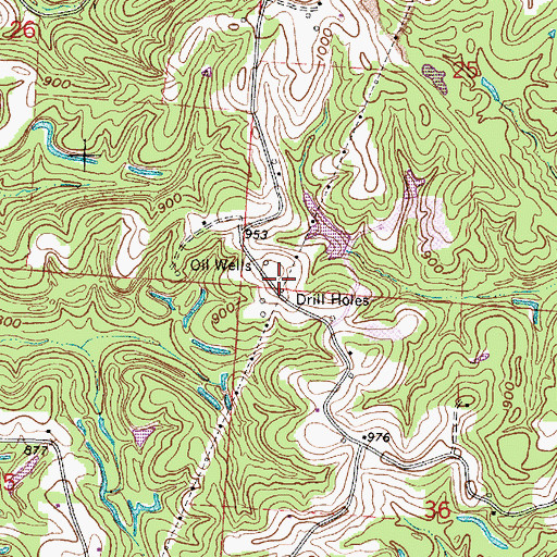 Topographic Map of Bells School (historical), OH