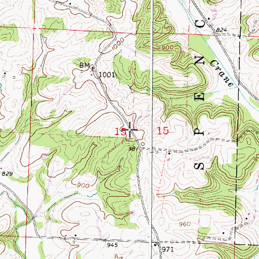 Topographic Map of Iowa School (historical), OH