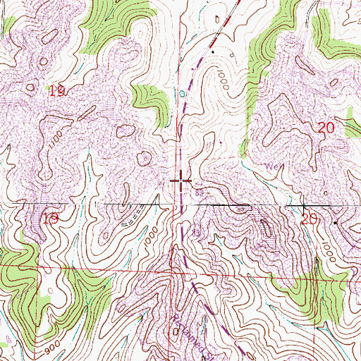 Topographic Map of Center School (historical), OH