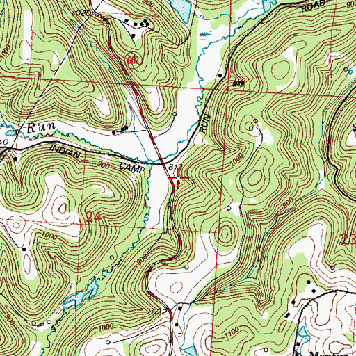Topographic Map of Indian School (historical), OH