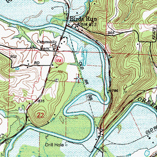 Topographic Map of Toledoville (historical), OH