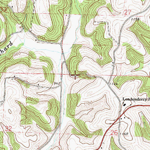 Topographic Map of Upper Craborchard School (historical), OH