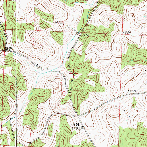 Topographic Map of Beech Grove School (historical), OH