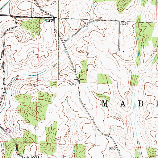Topographic Map of Grapevine School (historical), OH