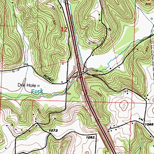 Topographic Map of Anderson School (historical), OH