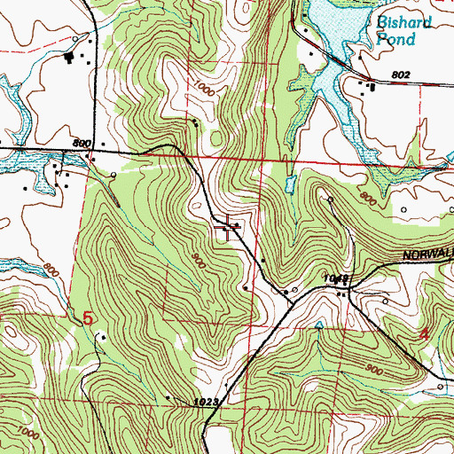 Topographic Map of Partridge Trap School (historical), OH
