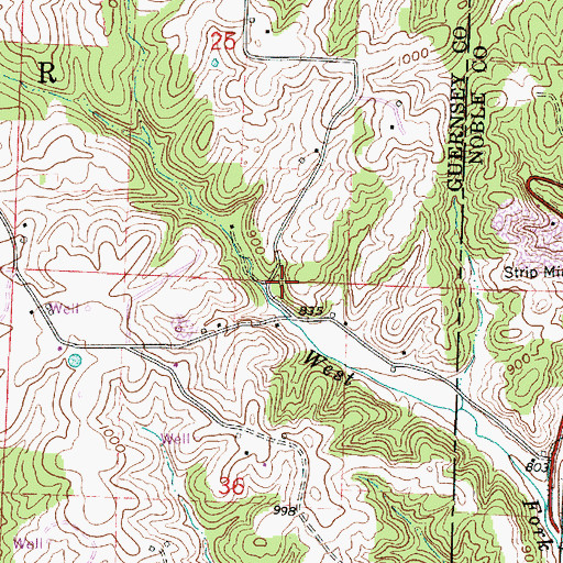 Topographic Map of Kansas Hall School (historical), OH