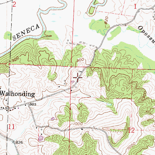 Topographic Map of Beech Point School (historical), OH