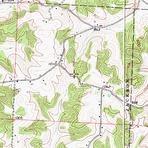 Topographic Map of Conquer Hill School (historical), OH
