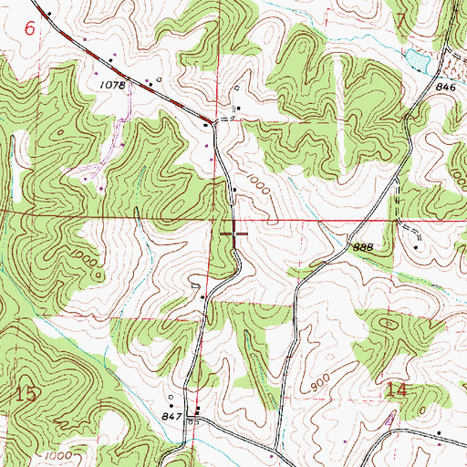 Topographic Map of Christian Hill School (historical), OH
