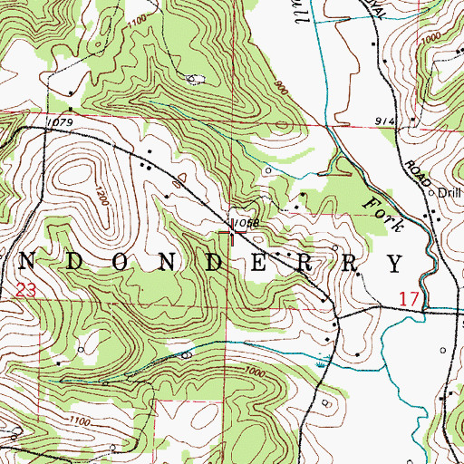 Topographic Map of School Number 12 (historical), OH
