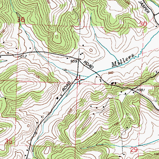 Topographic Map of School Number 8 (historical), OH