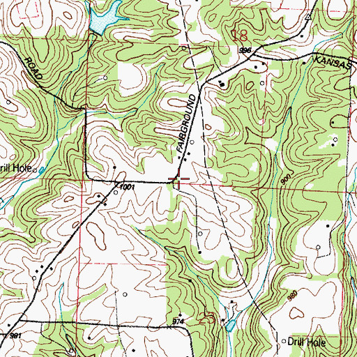Topographic Map of Brushy Fork Church (historical), OH