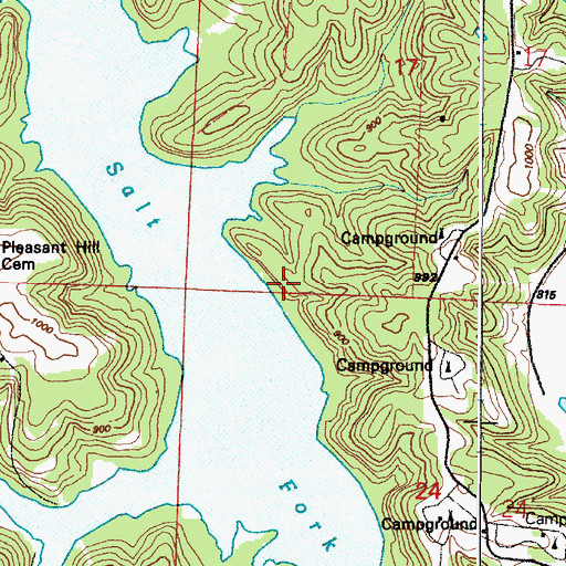 Topographic Map of Armstrong School (historical), OH
