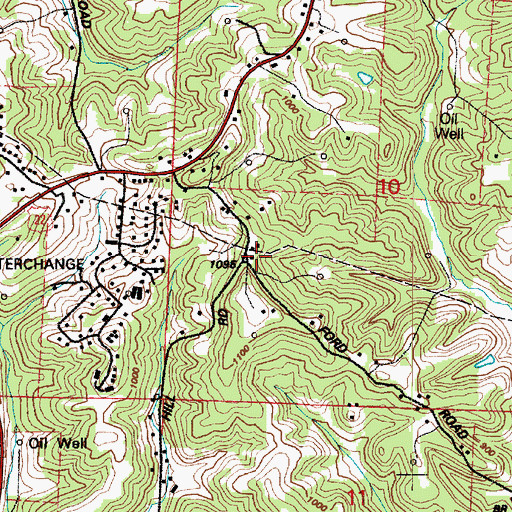 Topographic Map of Slaughter Hill School (historical), OH