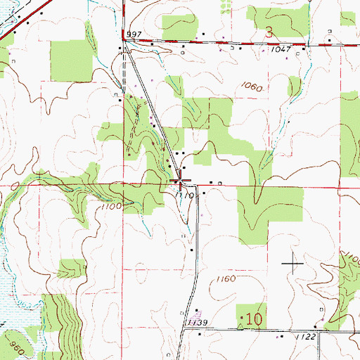 Topographic Map of Forest Grove School (historical), OH