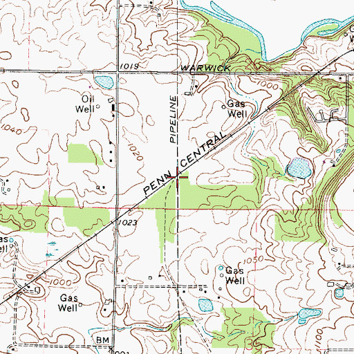 Topographic Map of Fox Lake Junction (historical), OH