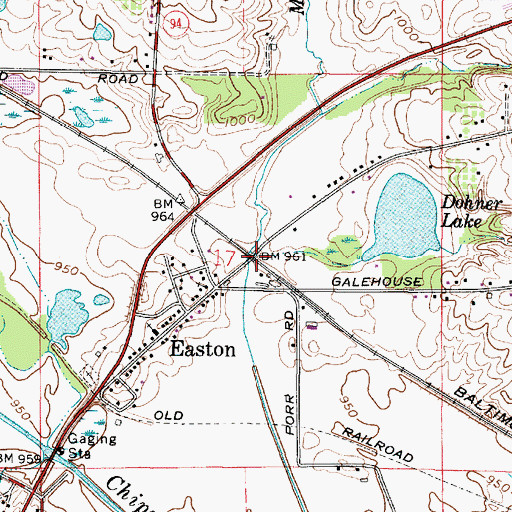 Topographic Map of Doylestown Station (historical), OH