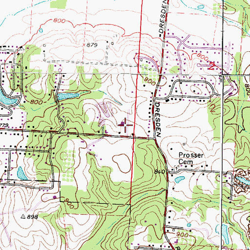 Topographic Map of Richey Elementary School, OH