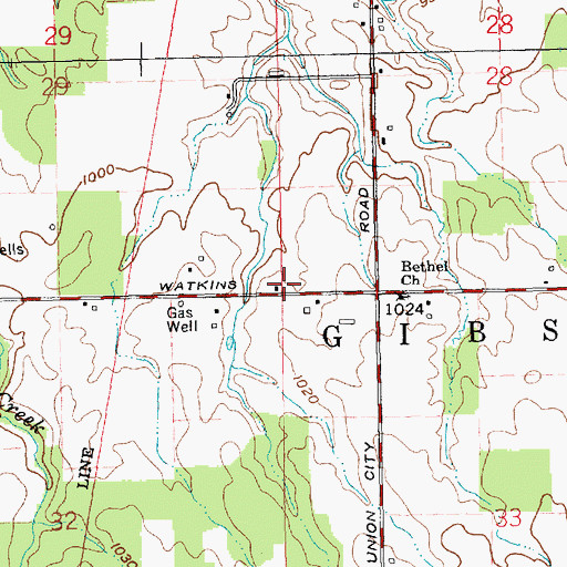 Topographic Map of College Hill School (historical), OH
