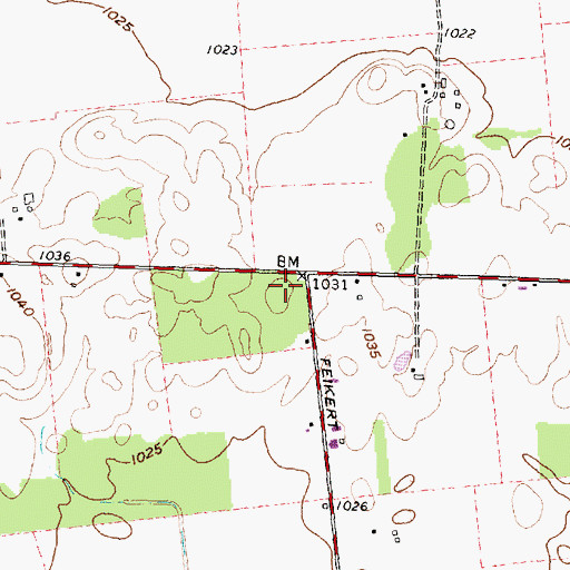 Topographic Map of Manchester School (historical), OH