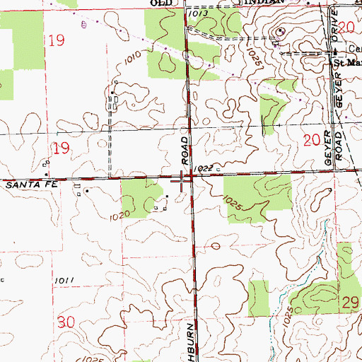 Topographic Map of School Number 7 (historical), OH