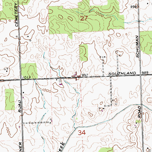 Topographic Map of School Number 9 (historical), OH