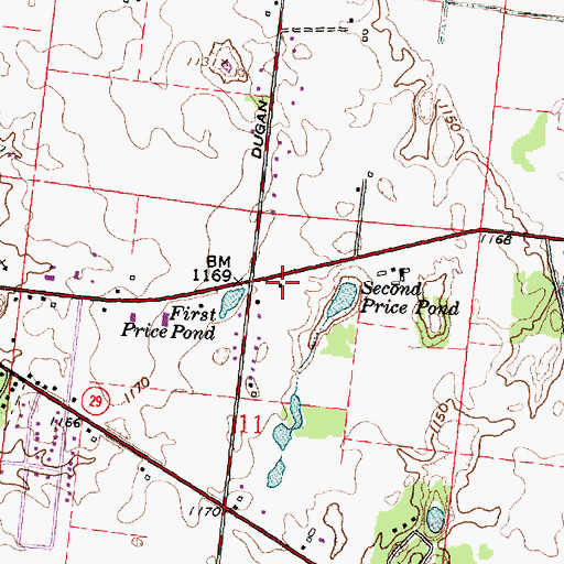 Topographic Map of Carnegie School (historical), OH