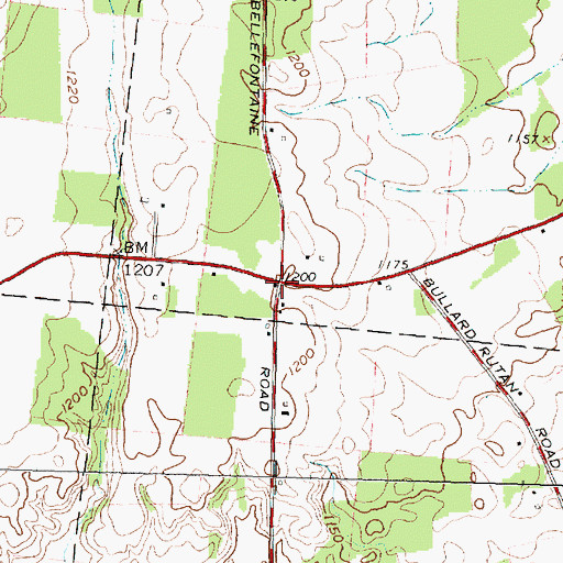 Topographic Map of Crimville (historical), OH