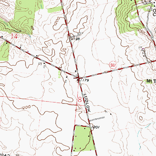 Topographic Map of Mount Tabor School (historical), OH