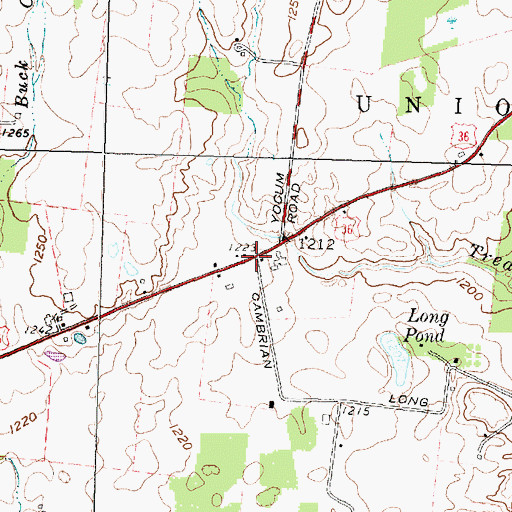 Topographic Map of Reynolds (historical), OH