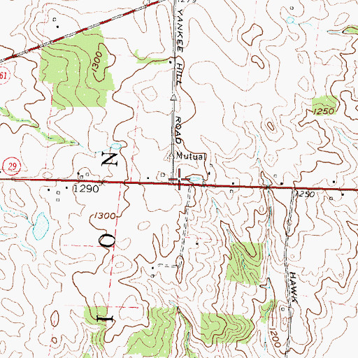 Topographic Map of School Number 6 (historical), OH
