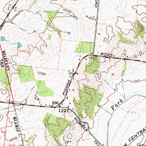 Topographic Map of School Number 10 (historical), OH